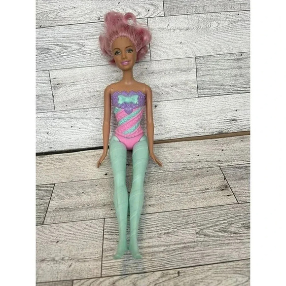 2015 BARBIE DREAMTOPIA FAIRY CANDY FASHION DOLL NO WINGS PINK HAIR Mattel - Picture 1 of 8